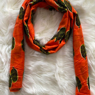 Écharpe foulard imprimé Wax