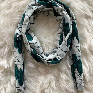 Écharpe foulard imprimé Wax